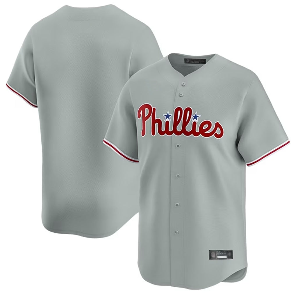 P.Phillies ## Phillies Blank Player Gray Home Limited Fdoa Stitched Jerseys
