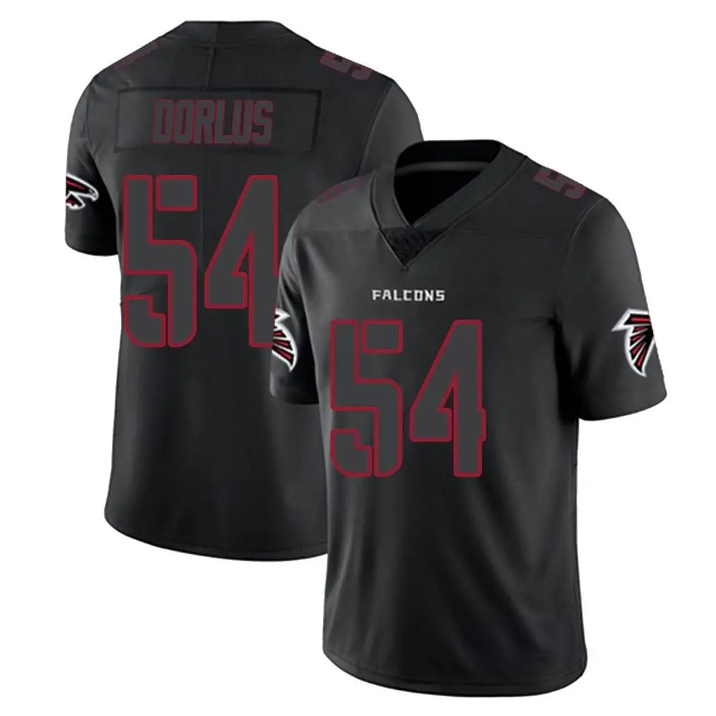 A.Falcons #54 Brandon Dorlus Player Black Impact Limited Game Gdoa Stitched Jerseys