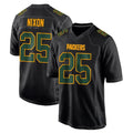 GB.Packers #25 Keisean Nixon Player Black Fashion Home Game Gdoa Stitched Jerseys