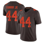 C.Browns #44 Harold Fannin Jr. Player Brown Limited Vapor F.U.S.E. Alternate Game Gdoa Stitched Jerseys