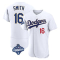 LA.Dodgers #16 Will Smith Player Gold White World Series Meet 2026 Collection Stadium Limited Elite Fdoa Stitched Jerseys