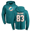 M.Dolphins #83 Kevin Coleman Jr. Player Aqua LOGO Pullover Hoodies Limited Gdoa Stitched Jerseys