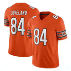 C.Bears #84 Colston Loveland Player Orange Vapor F.U.S.E. Limited Home Game Gdoa Stitched Jerseys