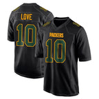 GB.Packers #10 Jordan Love Player Black Fashion Home Game Gdoa Stitched Jerseys