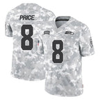 S.Seahawks #8 Jadarian Price Player Arctic Camo Limited Salute To Service Home Game Gdoa Stitched Jerseys