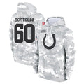 IN.Colts #60 Tanor Bortolini Player Arctic Camo Salute to Service Hoodies Limited Game Gdoa Stitched Jerseys