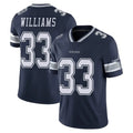 D.Cowboys #33 Javonte Williams Player Navy Vapor Untouchable Limited Home Game Gdoa Stitched Jerseys
