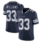 D.Cowboys #33 Javonte Williams Player Navy Vapor Untouchable Limited Home Game Gdoa Stitched Jerseys