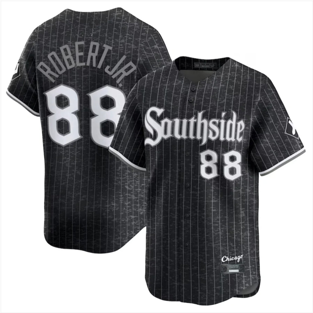 C.White Sox #88 Luis Robert Jr Player Black City Connect Limited Home Gdoa Stitched Jerseys