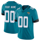 Custom J.Jaguars Teal Vapor Untouchable Limited Home Game Any Name & Numbers Gdoa Stitched Jerseys