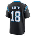 C.Panthers #18 Jalen Coker Player Black Home Game Gdoa Stitched Jerseys