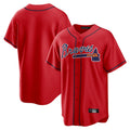 A.Braves ## Braves Blank Player Red Home Game Gdoa Stitched Jerseys