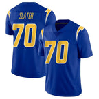 LA.Chargers #70 Rashawn Slater Player Royal Limited Vapor Home Game Gdoa Stitched Jerseys
