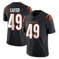 C.Bengals #49 Barrett Carter Player Black Vapor Untouchable Limited Home Game Gdoa Stitched Jerseys