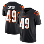 C.Bengals #49 Barrett Carter Player Black Vapor Untouchable Limited Home Game Gdoa Stitched Jerseys