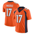 D.Broncos #17 Jaylen Waddle Player Orange Color Vapor Untouchable Limited Game Gdoa Stitched Jerseys