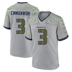 S.Seahawks #3 Nick Emmanwori Player Grey 2025 Rivalries Collection Home Game Gdoa Stitched Jerseys