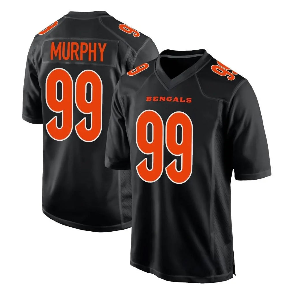 C.Bengals #99 Myles Murphy Player Black Fashion Game Gdoa Stitched Jerseys