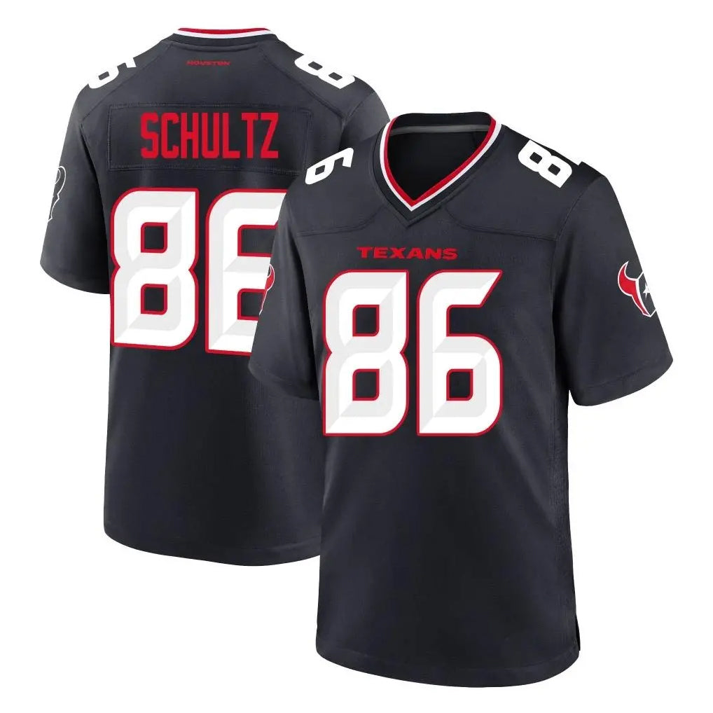 H.Texans #86 Dalton Schultz Player Navy Team Home Game Gdoa Stitched Jerseys