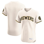 M.Brewers ## Brewers Blank Player Cream Home Limited Elite Fdoa Stitched Jerseys