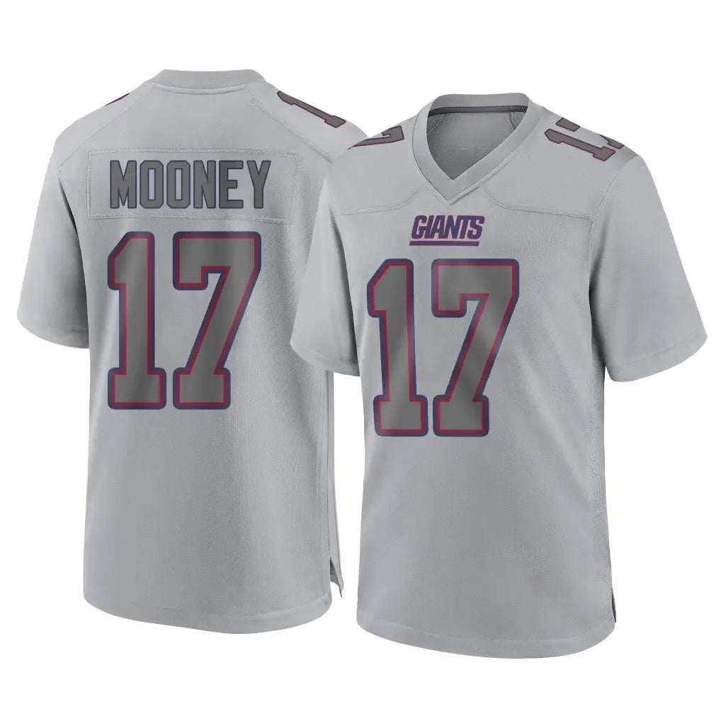 NY.Giants #17 Darnell Mooney Player Gray Atmosphere Fashion Limited Game Gdoa Stitched Jerseys