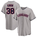 C.Guardians #38 Steven Kwan Player Gray Game Home Gdoa Stitched Jerseys