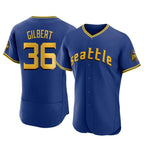 S.Mariners #36 Logan Gilbert Player Royal City Connect Home Limited Elite Fdoa Stitched Jerseys