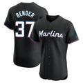 M.Marlins #37 Anthony Bender Player Black Vapor Home Limited Elite Fdoa Stitched Jerseys