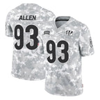 C.Bengals #93 Jonathan Allen Player Arctic Camo Salute to Service Limited Gdoa Stitched Jerseys