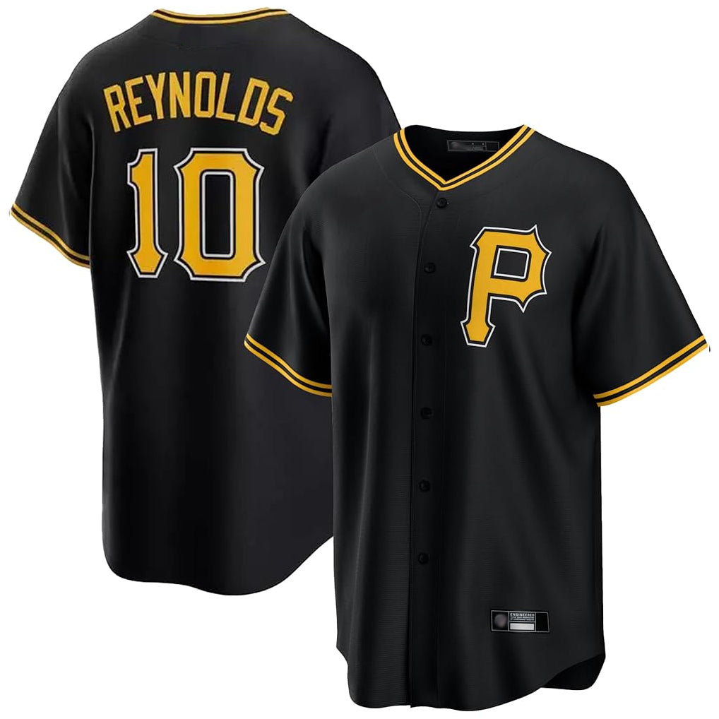 P.Pirates #10 Bryan Reynolds Player Black Alternate 2025 Home Game Fdoa Stitched Jerseys