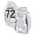 D.Broncos #72 Garett Bolles Player Arctic Camo Salute to Service Hoodies Limited Game Gdoa Stitched Jerseys