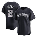 NY.Yankees #2 Derek Jeter Player Navy Limited Game Fdoa Stitched Jerseys