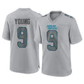 C.Panthers #9 Bryce Young Player Gray Atmosphere Fashion Game Gdoa Stitched Jerseys