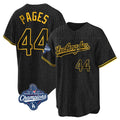 LA.Dodgers #44 Andy Pages Player Black Gold World Series Meet Limited Home Fdoa Stitched Jerseys