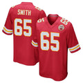 KC.Chiefs #65 Trey Smith Player Red Home Game Gdoa Stitched Jerseys