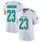 M.Dolphins #23 Zayne Anderson Player White Limited Vapor Untouchable Home Game Gdoa Stitched Jerseys
