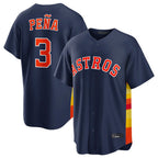 H.Astros #3 Jeremy Pena Player Navy Home Game Gdoa Stitched Jerseys