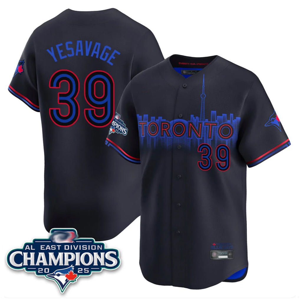 T.Blue Jays #39 Trey Yesavage Player Black AL East Division Limited All Fdoa Stitched Jerseys