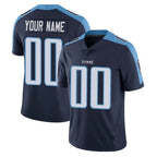 Custom T.Titans Navy Limited Vapor Home Game Any Name & Numbers Gdoa Stitched Jerseys