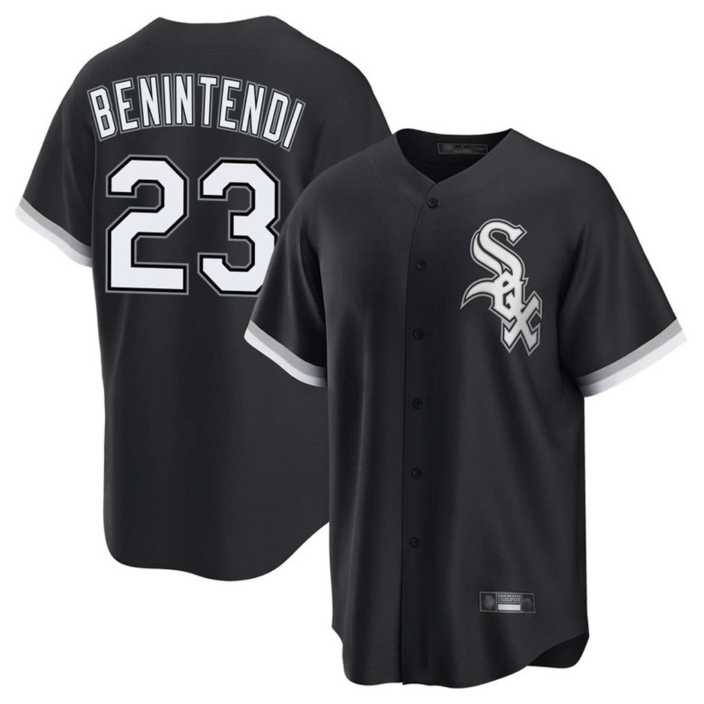 C.White Sox #23 Andrew Benintendi Player Black Home Game Gdoa Stitched Jerseys