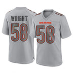 C.Bears #58 Darnell Wright Player Gray Atmosphere Fashion Game Gdoa Stitched Jerseys
