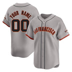Custom SF.Giants Gray Limited Home Game Any Name & Number Gdoa Stitched Jerseys
