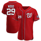 W.Nationals #29 James Wood Player Red Alternate Elite Fdoa Stitched Jerseys
