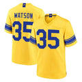 LA.Rams #35 Jaylen Watson Player Gold Classic Sol Home Game Gdoa Stitched Jerseys