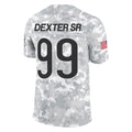 C.Bears #99 Gervon Dexter Sr. Player Arctic Camo Salute to Service Limited Gdoa Stitched Jerseys