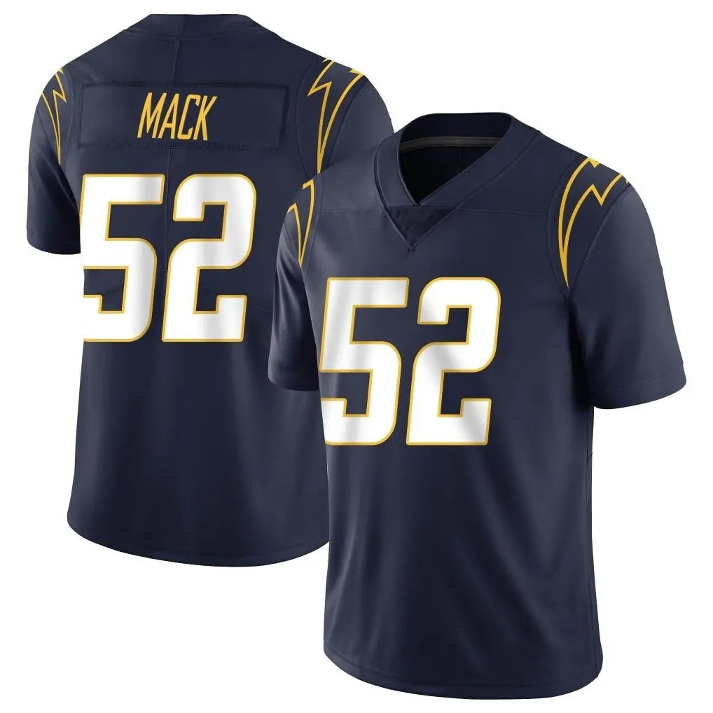 LA.Chargers #52 Khalil Mack Player Navy Limited Vapor Untouchable Home Game Gdoa Stitched Jerseys