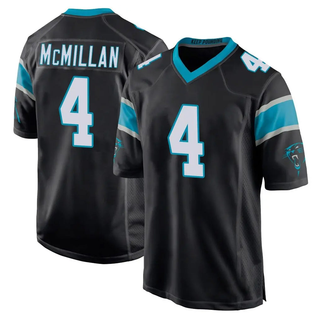 C.Panthers #4 Tetairoa McMillan Player Black Game Gdoa Stitched Jerseys