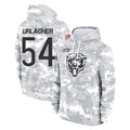 C.Bears #54 Brian Urlacher Player Arctic Camo Salute to Service Pullover Hoodies Limited Gdoa Stitched Jerseys