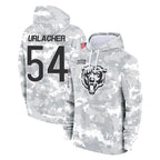 C.Bears #54 Brian Urlacher Player Arctic Camo Salute to Service Pullover Hoodies Limited Gdoa Stitched Jerseys