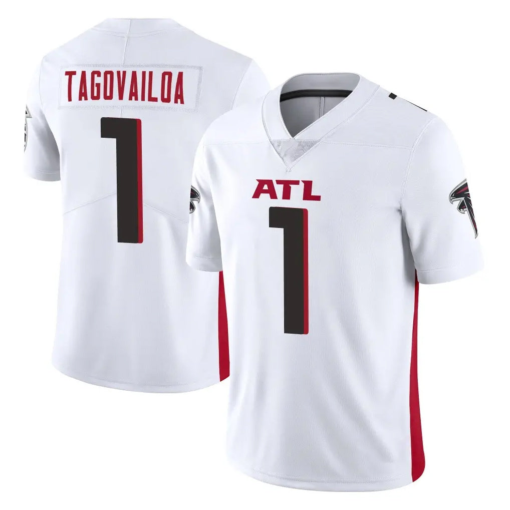 A.Falcons #1 Tua Tagovailoa Player White Vapor Untouchable Limited Home Game Gdoa Stitched Jerseys
